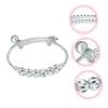ABOOFAN Boy Girl Bell Bangle Bracelet Jewelry for Girls Charm Accessory Heart Bell for Shower Christmas and Birthday Celebrations view 2