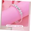 ABOOFAN Boy Girl Bell Bangle Bracelet Jewelry for Girls Charm Accessory Heart Bell for Shower Christmas and Birthday Celebrations view 3