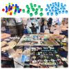 200Pcs 6 Side 8mm Clear Dices DIY Educational Dices Engraving Acrylic Blank Dices D6 Dices Party Family Board Game Dices 8mm Six Sided Clear Acrylic Dices 6 Sided Dices Role Playing Dices Square Cube view 3