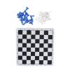 Chessmen, 1.89in King Figures Small Size Lightweight Easy to Carry Chess Set with Storage Bag for Travel (Blue and White) view 1
