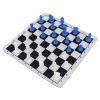Chessmen, 1.89in King Figures Small Size Lightweight Easy to Carry Chess Set with Storage Bag for Travel (Blue and White) view 2