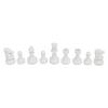 Chessmen, 1.89in King Figures Small Size Lightweight Easy to Carry Chess Set with Storage Bag for Travel (Blue and White) view 3