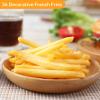 Joeabor Artificial French Fries 36 Pack Realistic Fake Food for Display Faux Fries for Decoration Fake Food Props view 2
