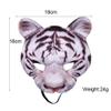 Aiffort Tiger Half Face Mask - Halloween Animal Cosplay Mask for Masquerade Party Costume and Props (White Tiger) view 4