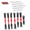 HopsupRC Adjustable Turnbuckles Upgrades Part for 1/10 Slash/Rustler/Stampede/Bandit VXL 4WD, Adjustable Turnbuckles Camber Links Toe Link,7PCS Red view 2