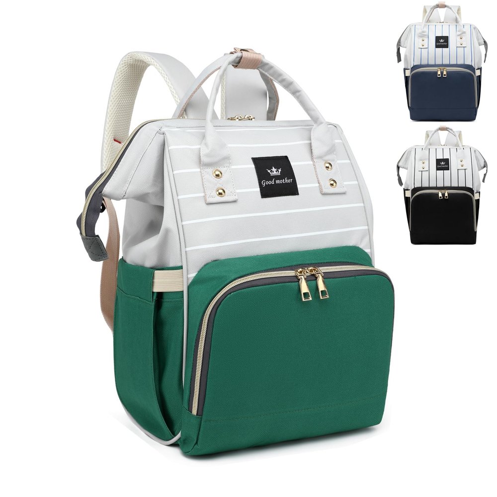Baby Diaper Bag Backpack, Baby Bag for Boys & Girls, Baby Registry Search Baby Shower Gifts, Large Travel Diaper Bags for Baby Girl, Newborn Essentials, Green