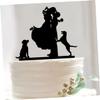 TOYANDONA wedding decoration capacillos para cupcake happy birthday cake Birthday Party wedding stuff couple Anniversary cake topper cake topper Acrylic top hat view 2