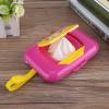 Baby Wipes Dispenser,Outdoor Travel Portable Baby Stroller Wet Wipes Box On- The- Wet Tissue Case Baby Wipe Holder Refillable Wipes Container (rose red box) view 3