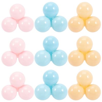 BESTOYARD 200 Pcs bobo Ball Pearl Ocean Balls Baby Sensory Balls Plastic Balls for Kids Ball Pit Game Balls Baby tub Children Amusement Park pits Balls Soft Plastic Supplies Pool Party