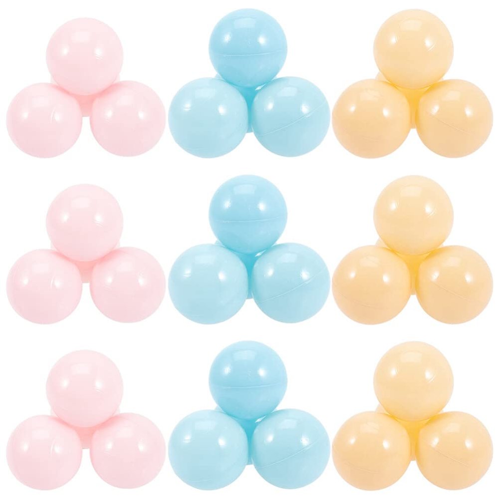 BESTOYARD 200 Pcs bobo Ball Pearl Ocean Balls Baby Sensory Balls Plastic Balls for Kids Ball Pit Game Balls Baby tub Children Amusement Park pits Balls Soft Plastic Supplies Pool Party