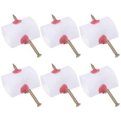 HOOTNEE Halloween Prank Nail Through Finger Toys 6 Pcs Realistic Fake Nails Bloody Props for April Fool S Day Cosplay Party Gag
