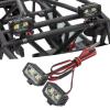 Tgoon RC Car LED Headlight with White Lighting Plastic Housing Removable Brackets for 1/10 Scale RC Cars 5-7.4V Compatible 2.54JR Connector Night Running Accessories view 2