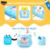 Upgraded Talking Flash Cards for Toddlers, 1 Year Old Boy Girl Birthday Easter Gift, Montessori Toys 1 2 3 Year Old, 224 Sight Words Flash Cards Kindergarten,Speech Therapy Toys Toddlers 1-3,Blue view 2