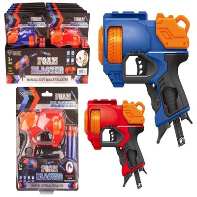 DV TM- 3696 Foam Dart Blaster (5PC) - Set of Two 1 Blue and 1 red