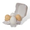 Wooden Eggs, 4PCS Easter Egg Cutting Toys Wooden Play Food Pretend Play Food Sets for Kids Early Development, Christmas Birthday Gifts view 1