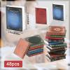 48pcs 1:12 Scale Miniatures Dollhouse Books, Assorted Timeless Miniatures Books Dollhouse Decoration Accessories Mini Miniatures Books for Christmas Pretend Play view 2