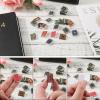 48pcs 1:12 Scale Miniatures Dollhouse Books, Assorted Timeless Miniatures Books Dollhouse Decoration Accessories Mini Miniatures Books for Christmas Pretend Play view 4