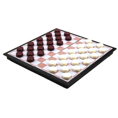 Xiaojikuaipao Popular 50 PCS Magnetic Checkers Draughts Folding Chessboard Travel Game Set Family Fun Party Bag Fillers