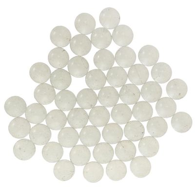 Xiaojikuaipao 50Pcs 19mm Transparent Glass Marbles, Marble Run Game Accessory, Vase Filler, Home Decor