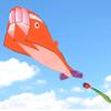 Xiaojikuaipao Soft Kite Without Frame for Orange Paragliding Kite for Dolphin view 2