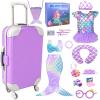 18 inch Girl Doll Accessories Case Luggage Travel Play Set with Clothes Camera Travel Pillow Bag Dress Glasses Stuff Fit 18 inch Doll Christmas Birthday Gift view 1