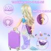 18 inch Girl Doll Accessories Case Luggage Travel Play Set with Clothes Camera Travel Pillow Bag Dress Glasses Stuff Fit 18 inch Doll Christmas Birthday Gift view 4
