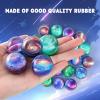 Ayfjovs 24 Pack Galaxy Bouncy Balls -32mm Rubber Balls Bulk Toys with Vibrant Aurora Colors and Great Elasticity - Perfect for Party Favors, Easter Basket Stuffers Classroom Prizes, and Pet Play view 4