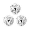 3 Pcs Valentines Gifts for Her Him Dice for Couple Christmas Dice Gift Exchange Game Dice for Her Him Boyfriend Girlfriend Husband Wife Food Decision White Elephant Valentines Gifts view 1
