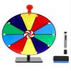 QWORK 12" Spinning Prize Wheel, 10 Slot Tabletop Color Spinning Wheel, Fun and Fair Game for Carnivals, Trade Shows, and Parties view 1