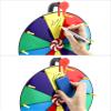 QWORK 12" Spinning Prize Wheel, 10 Slot Tabletop Color Spinning Wheel, Fun and Fair Game for Carnivals, Trade Shows, and Parties view 2