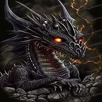 RMSGOZO Adults Jigsaw Puzzle 120 Piece - Handsome Black Dragon - Home Decor - High Difficulty Puzzles Games & Toys & Gifts