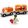 Magnetic Trains Cars Playset Wooden Train Track Accessories Train Set for Toddlers 3-5 Wooden Train Sets for Boys Ages 3-4-7 (Ambulance B (with Light and Sound)) view 3