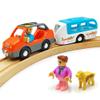 Magnetic Trains Cars Playset Wooden Train Track Accessories Station Wagon Train Set for Toddlers 3-5 Wooden Train Sets for Boys Ages 3-4-7 (Wagon Set) view 1