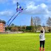 Simxkai Butterfly Kite for Kids & Adults, Easy to Fly for Beginners Beach Purple view 4