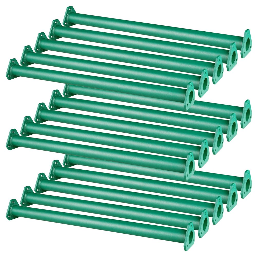 EISENSP 15 Set Metal Monkey Bars Ladder Rungs Set for Backyards Playground and Children Indoor and Outdoor Climbing Kit (21.5 Inch, Green)