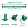 EISENSP 15 Set Metal Monkey Bars Ladder Rungs Set for Backyards Playground and Children Indoor and Outdoor Climbing Kit (21.5 Inch, Green) view 2