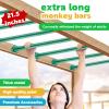 EISENSP 15 Set Metal Monkey Bars Ladder Rungs Set for Backyards Playground and Children Indoor and Outdoor Climbing Kit (21.5 Inch, Green) view 3