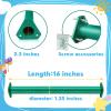 EISENSP 15 Set Metal Monkey Bars Ladder Rungs Set for Backyards Playground and Children Indoor and Outdoor Climbing Kit (16 Inch, Green) view 2