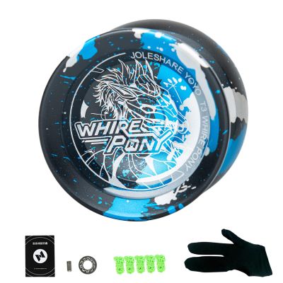 Lixada Yoyo Ball Aluminum Alloy with Responsive and Unresponsive Bearings+Yoyo String+Glove, Yo-yo Ball Set Professional Portable Durable for Beginner Competition