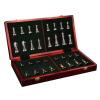 Large Chess Set for Adults Unique, Chess Boards Sets Luxury Folding Travel Chess Sets Wooden Chess Set Handmade Chess Pieces Metal, Chess Set Tournament for Kids Gift view 1