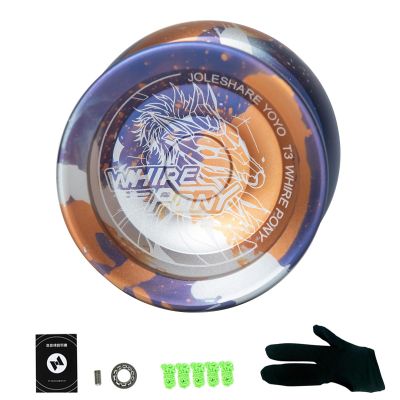Lixada Yoyo Ball Aluminum Alloy with Responsive and Unresponsive Bearings+Yoyo String+Glove, Yo-yo Ball Set Professional Portable Durable for Beginner Competition