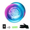 Lixada Yoyo Ball Aluminum Alloy with Responsive and Unresponsive Bearings+Yoyo String+Glove, Yo-yo Ball Set Professional Portable Durable for Beginner Competition view 1