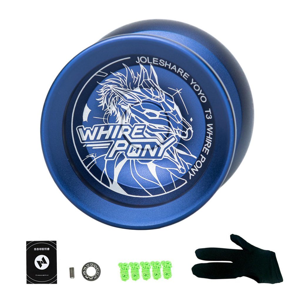 Lixada Yoyo Ball Aluminum Alloy with Responsive and Unresponsive Bearings+Yoyo String+Glove, Yo-yo Ball Set Professional Portable Durable for Beginner Competition