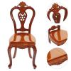 Zerodeko Miniature Doll House Chair Vintage Decorative Chair Model Scale Realistic Furniture for Dollhouse Compact Beautifully Crafted Accessory for Creative Scenes view 2