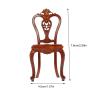 Zerodeko Miniature Doll House Chair Vintage Decorative Chair Model Scale Realistic Furniture for Dollhouse Compact Beautifully Crafted Accessory for Creative Scenes view 3