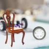Zerodeko Miniature Doll House Chair Vintage Decorative Chair Model Scale Realistic Furniture for Dollhouse Compact Beautifully Crafted Accessory for Creative Scenes view 4