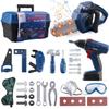 Daioler Kids Tool Set Toy-32 Pcs Toddler Tool Set with Carrying Case, & Electronic Toy Chainsaw & Drill,Pretend Play Kid Toys with Tool Belt,Toy Construction Tools for Kids Ages 3 4 5 6 7 8 Years Old view 1