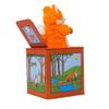 Jack Rabbit Creations Finn The Fox Jack in The Box Toy, Plush Fox, Side Crank Plays Pop Goes The Weasel, Surprise Pop-Up, Kids Age 3+ view 3