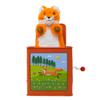 Jack Rabbit Creations Finn The Fox Jack in The Box Toy, Plush Fox, Side Crank Plays Pop Goes The Weasel, Surprise Pop-Up, Kids Age 3+ view 4
