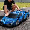 Veeniix V991 Transform Remote Control Car, 1:10 Big Size, 2 Rechargeable Batteries for 70Min, 2.4GHz Gesture Sensing, One-Key Deformation, Robot Toys Gifts for Boys and Girls (Blue) view 1